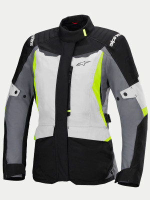 Kurtka motocyklowa damska tekstylna Alpinestars Stella ST-1 WP czarno-szaro-fluo