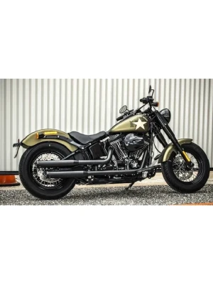 Tłumiki motocyklowe Rinehart Racing 3" Duals Harley Davidson Softail (wybrane modele) czarne [07-17]