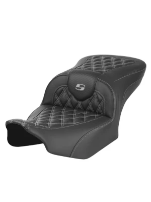 Kanapa motocyklowa dla kierowcy i pasażera Saddlemen Roadsofa CF LS Harley Davidson Road Glide/ Street Glide (wybrane modele) (23-) czarno-szara