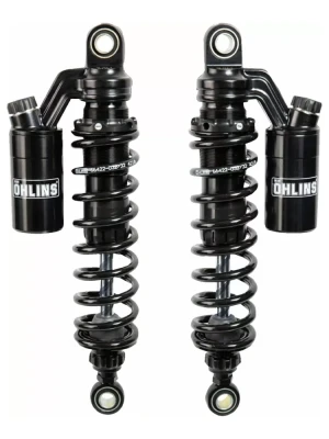 Zestaw amortyzatorów motocyklowych tylnych Ohlins STX36P Twin Blackline Harley Davidson Dyna FXD (wybrane modele) (91-17)