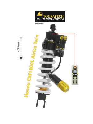 Amortyzator obniżający zawieszenie o 25 mm Extreme Touratech do Honda CRF1000L Africa Twin (18-22)