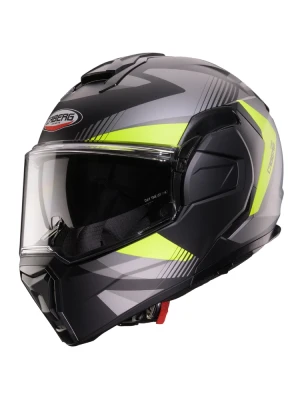 Kask szczękowy Caberg Trip czarno-szary-fluo matowy