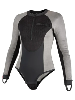 Body damskie z ochraniaczami Pando Moto Bia szare