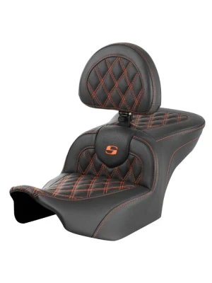 Kanapa motocyklowa dla kierowcy i pasażera z oparciem Saddlemen Roadsofa LS Harley Davidson Road Glide/ Street Glide (wybrane modele) (23-) czarno-po