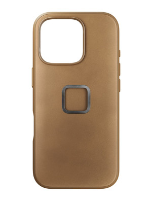 Etui Peak Design Mobile Everyday Clarino do smartfona iPhone 16 Pro brązowe