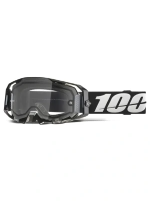 Gogle motocyklowe 100% ARmatic Enduro z przeźroczystą szybką czarne