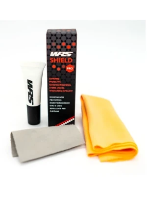 Zestaw: pasta do szyb motocyklowych WRS Shield Pro + 2 ściereczki [poj.: 10ml]