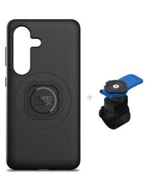 Zestaw: etui MAG na telefon Samsung Galaxy S26 (magnetyczne) + uchwyt Quad Lock montowany za pomocą paska z szybkozłączką