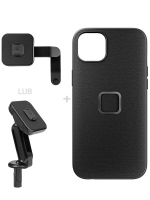 Zestaw na motocykl: etui Peak Design Mobile Everyday do modelu iPhone 15 Plus + mocowanie motocyklowe
