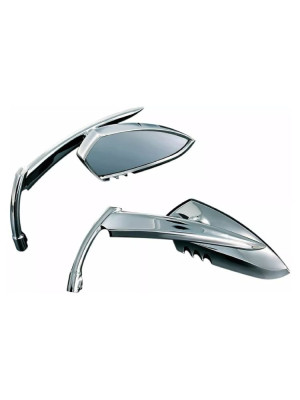 Lusterka motocyklowe Kuryakyn Scythe aluminiowe chromowane