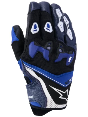 Rękawice motocyklowe Alpinestars SP-R Pro czarno-biało-niebieskie