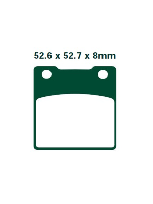 Klocki hamulcowe EBC FA161HH 52.6 x 52.7 x 8mm NA TYŁ