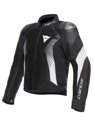 Kurtka motocyklowa tekstylna Dainese Super Rider 2 Absoluteshell czarno-biała