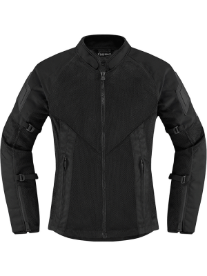Kurtka motocyklowa damska tekstylna Icon Mesh AF czarna