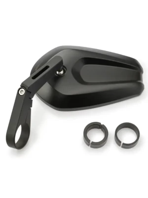 Lusterko motocyklowe krótkie Daytona D-Mirror-13 Cave-1 do montażu na końcu manetki czarne [adapter]