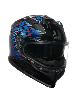 Kask integralny AGV K7 Genisys czarno-niebiesko-szary matowy