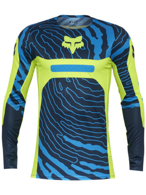 Bluza enduro Fox Flexair Impression niebiesko-fluo