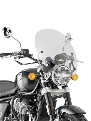 Szyba motocyklowa Kappa Royal Enfield Super Meteor 650 (23-) przezroczysta [mocowanie w zestawie]
