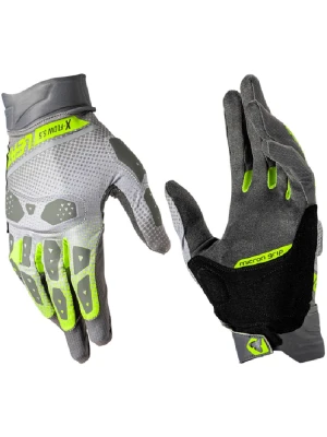 Rękawice cross Leatt X-Flow Short Hi-Viz szare-fluo