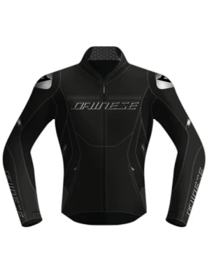 Kurtka motocyklowa damska skórzana Dainese Racing 5 czarna [wersja perforowana]