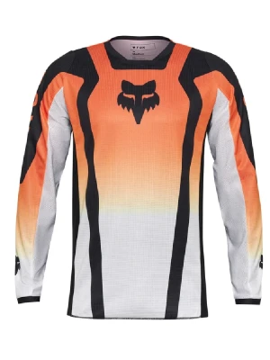 Bluza enduro Fox 180 Lean biało-pomarańczowo-czarna
