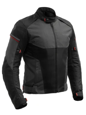 Kurtka motocyklowa tekstylna Broger Grid czarno-szara