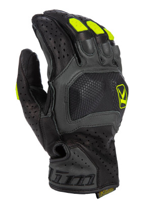 Rękawice motocyklowe Klim Badlands Aero Pro Short czarno-fluo żółte