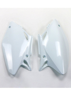 Osłony boczne tylne UFO do Hondy CRF 450R (02-04) białe