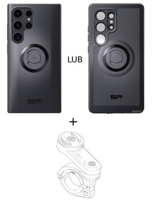 Zestaw na motocykl: etui na telefon Samsung Galaxy S24 Ultra + mocowanie SP Connect
