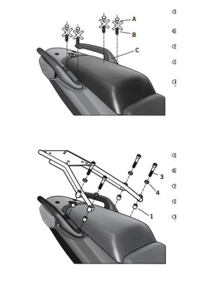 Stelaż pod kufer centralny Shad do Honda CBF 1000 F (10-13)