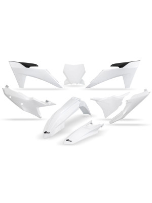 Komplet plastików UFO do KTM SX/SXF(SX-F) 125/250/300/350/450F (23-) biały