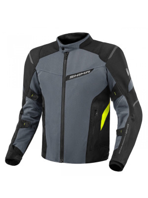 Kurtka motocyklowa tekstylna Shima Rush 2.0 Vent czarno-fluo