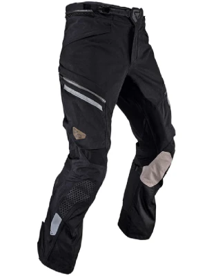 Spodnie motocyklowe tekstylne Leatt DriTour 5.5 Stealth czarno-szare