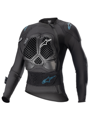 Zbroja motocyklowa damska Alpinestars MX Bionic Action V2 czarno-niebieska