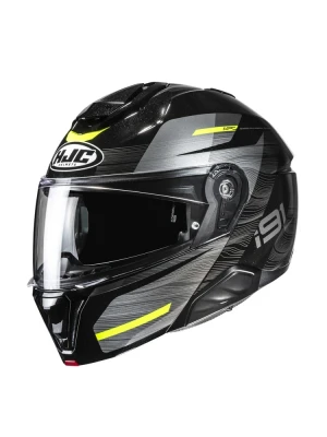Kask szczękowy HJC i91 Dusk czarno-żółty