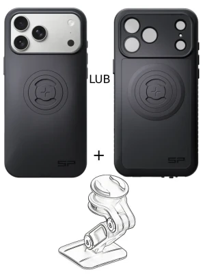 Zestaw do samochodu: etui na telefon iPhone 17 Pro Max + mocowanie SP Connect