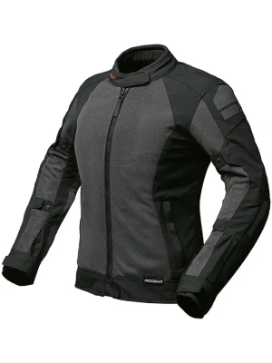 Kurtka motocyklowa damska tekstylna Modeka Khao Air II szaro-czarna