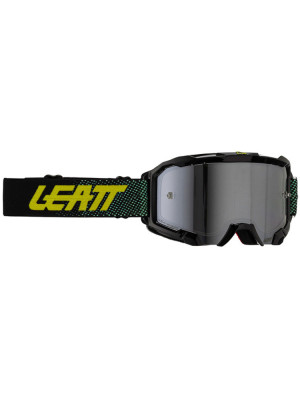 Gogle motocyklowe z lustrzaną srebrną szybą Leatt Velocity 4.5 Iriz 50 czarno-zielone