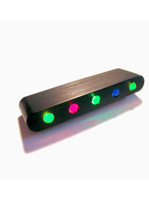 Lampki kontrolne Motogadget do prędkościomierza Motoscope Mini czarne