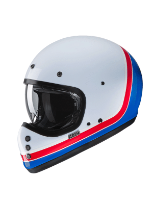 Kask integralny HJC V60 Scoby biało-czerwono-niebieski