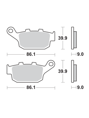 Klocki hamulcowe SBS 881 LS