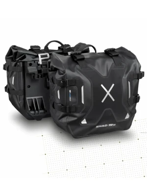 Sakwy motocyklowe tekstylne boczne SHAD Terra TR30 (2x 30L) czarne