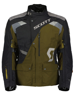 Kurtka motocyklowa tekstylna Scott Dualraid Dryo brązowo-czarna
