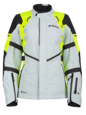 Kurtka motocyklowa tekstylna damska Klim Altitude szaro-fluo żółta