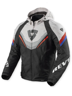 Kurtka motocyklowa tekstylna REV’IT! Quantum 3 H2O czarno-jasnoszara