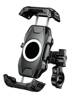 Uchwyt motocyklowy na telefon Biketec Quick Lock antywibracyjny, montowany na kierownicę czarny [Typ: R22]