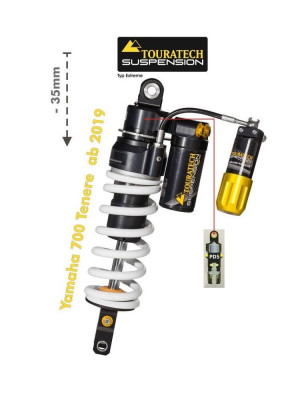 Amortyzator obniżający zawieszenie o 35 mm Extreme Touratech do Yamaha 700 Tenere (19-24)