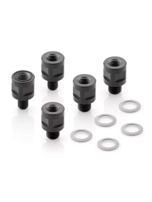 Zestaw adapterów montażowych Rizoma do lusterek do wybranych modeli Aprilla/Ducati/BMW/Honda/Harley-Davidson/Husqvarna/KTM/Kawasaki/Triumph/Suzuki/MV