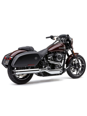 Tłumik motocyklowy Cobra Neighbor Hater Dual Cut Slip-On do modeli Harley Davidson Softail Sport Glide (18-20) chrom
