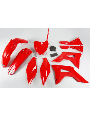 Komplet plastików UFO do Hondy CRF 250R (18-21), CRF 450R (17-20) z pokrywą filtra powietrza czerwony